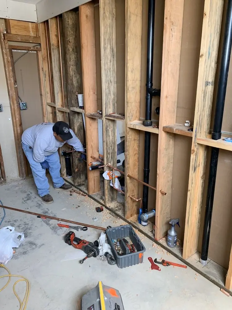 Commercial rough-in plumbing for Gas Line Repair in Wood Vista